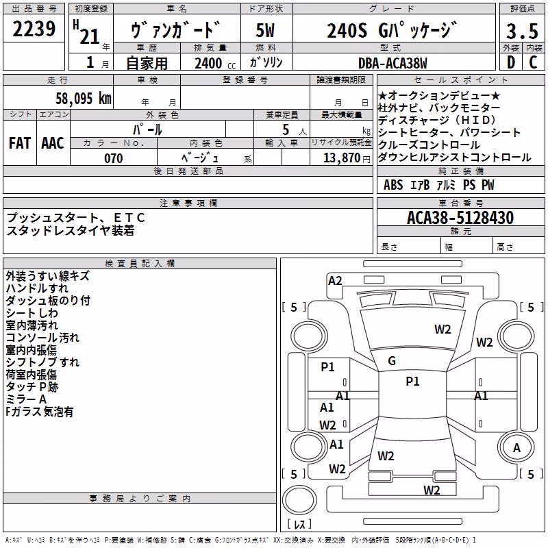TOYOTA VANGUARD