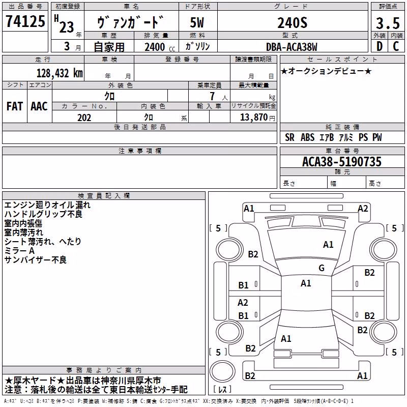 TOYOTA VANGUARD