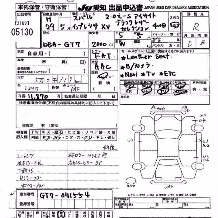 SUBARU XV