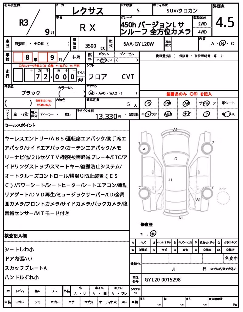 LEXUS RX450H