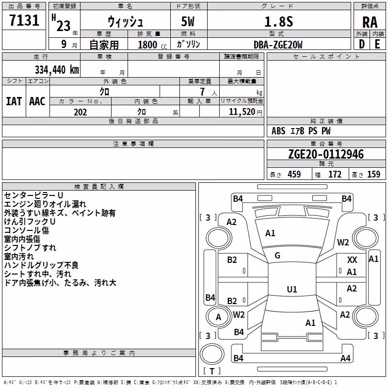 TOYOTA WISH