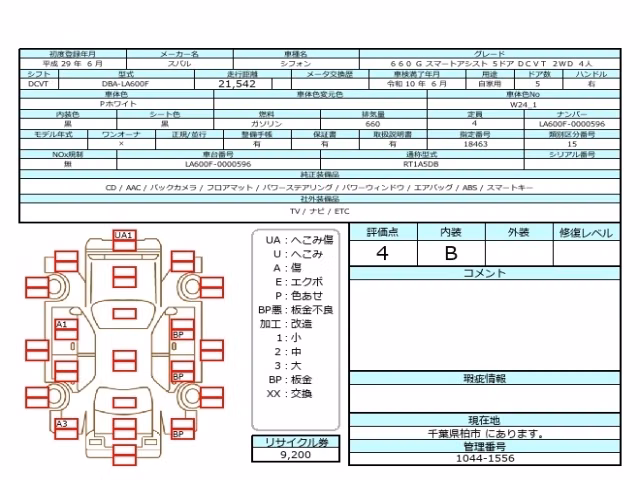 SUBARU CHIFFON