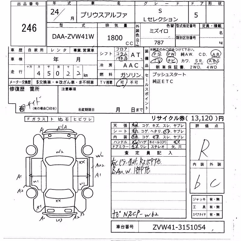 TOYOTA PRIUS ALPHA