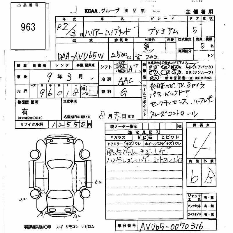 TOYOTA HARRIER
