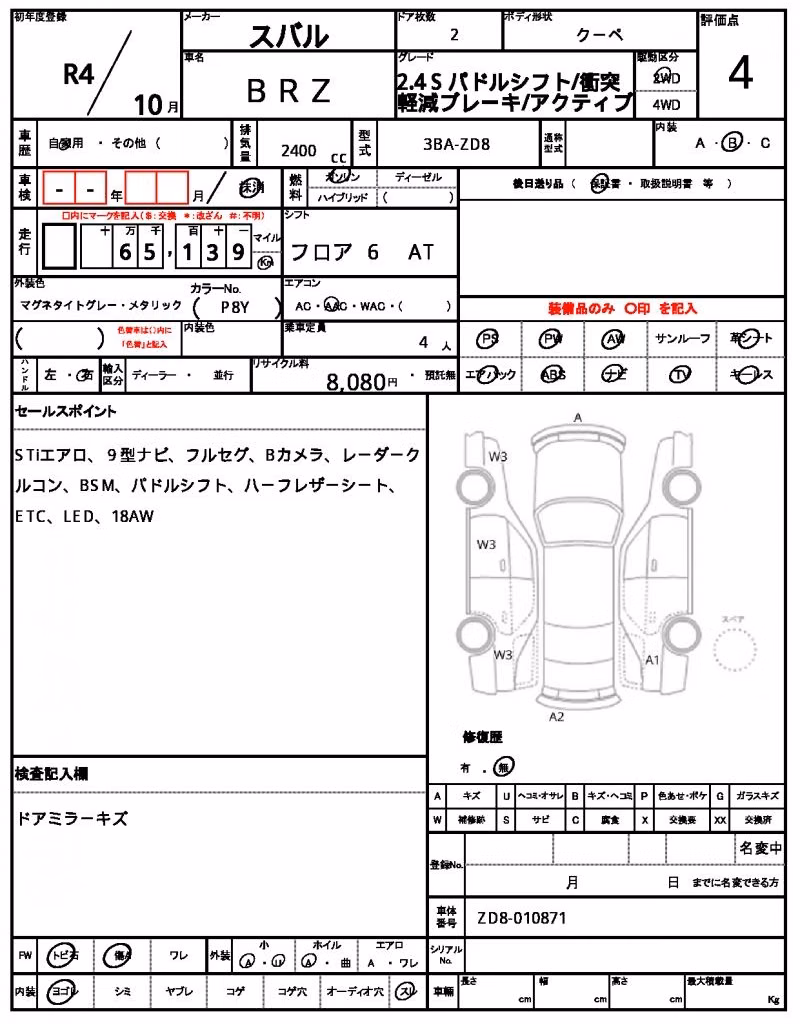 SUBARU BRZ