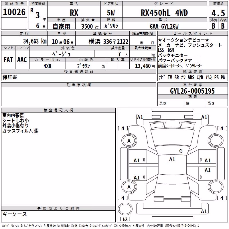 LEXUS RX450HL