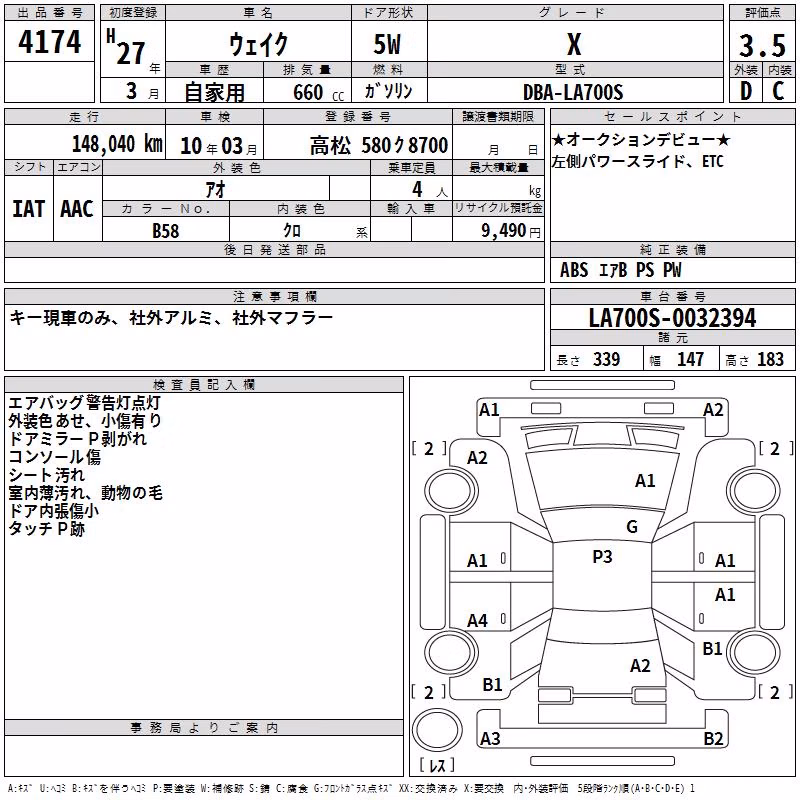 DAIHATSU WAKE