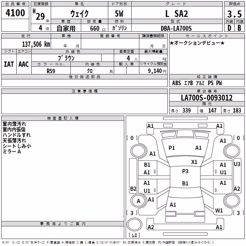 DAIHATSU WAKE