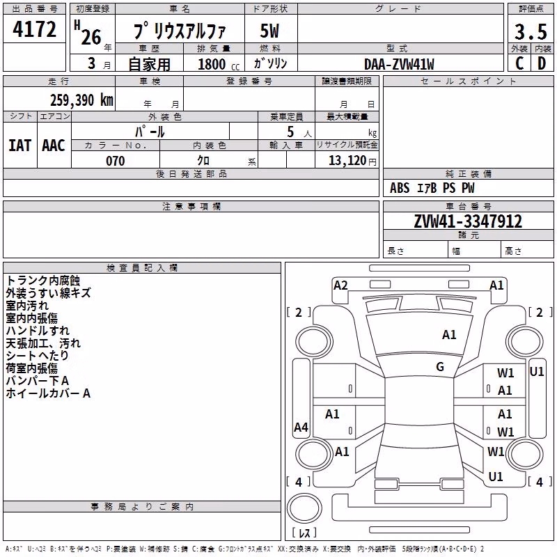 TOYOTA PRIUS ALPHA