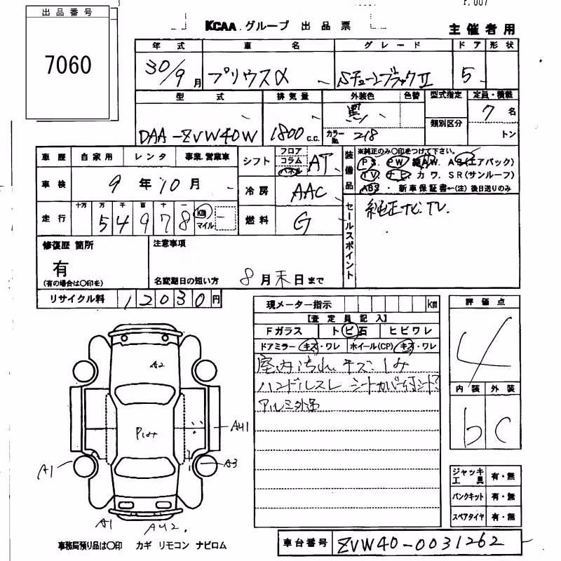 TOYOTA PRIUS ALPHA