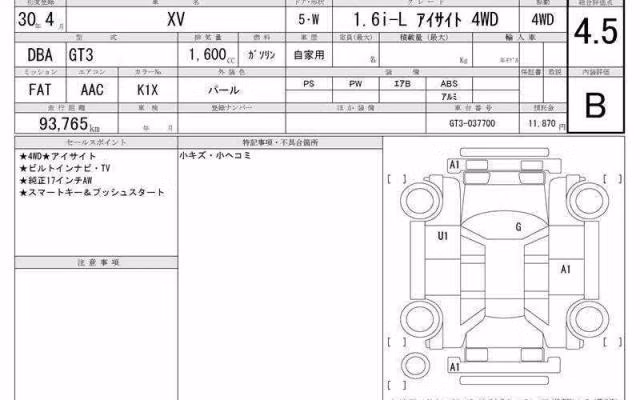 SUBARU XV