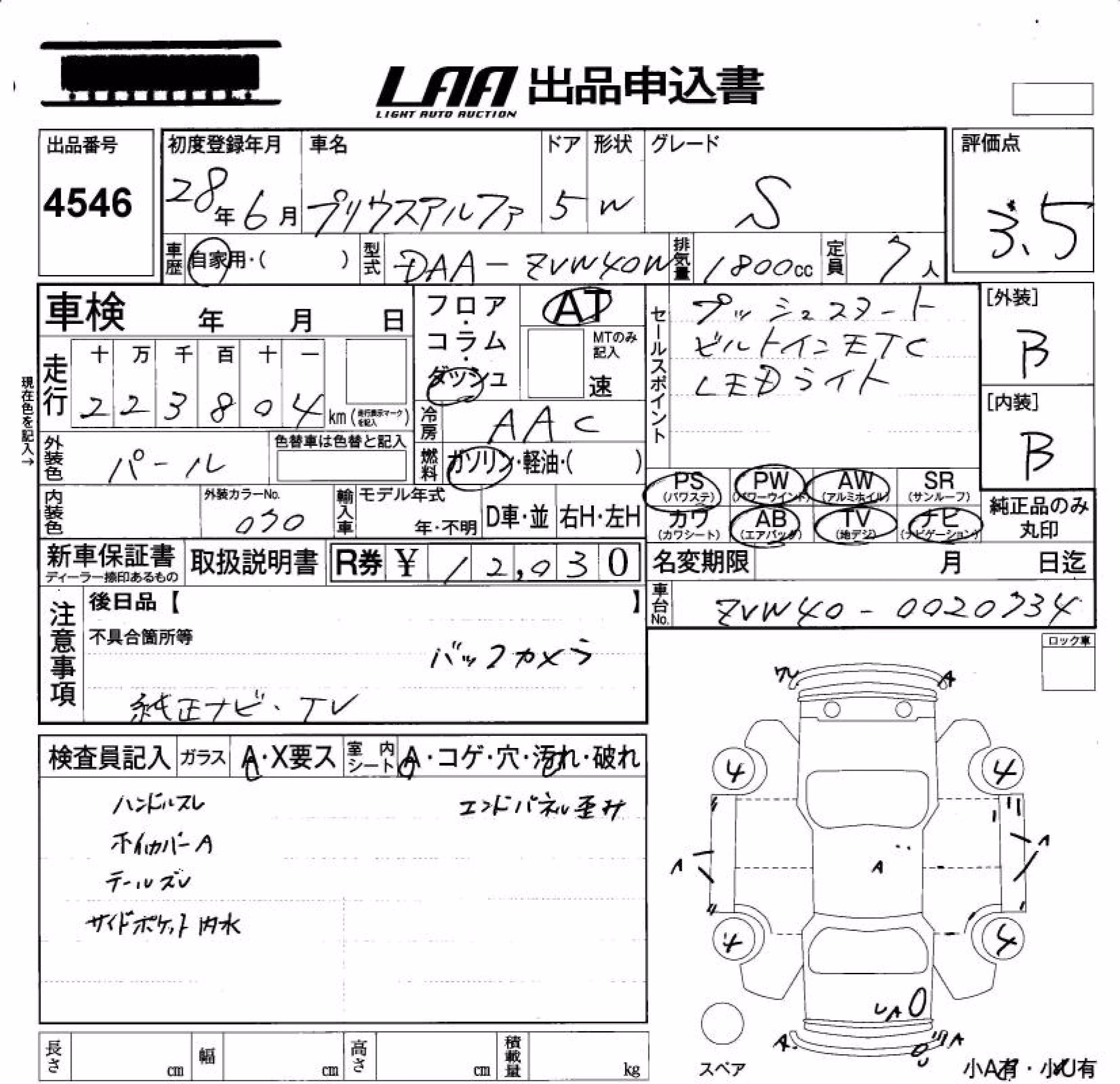 TOYOTA PRIUS ALPHA