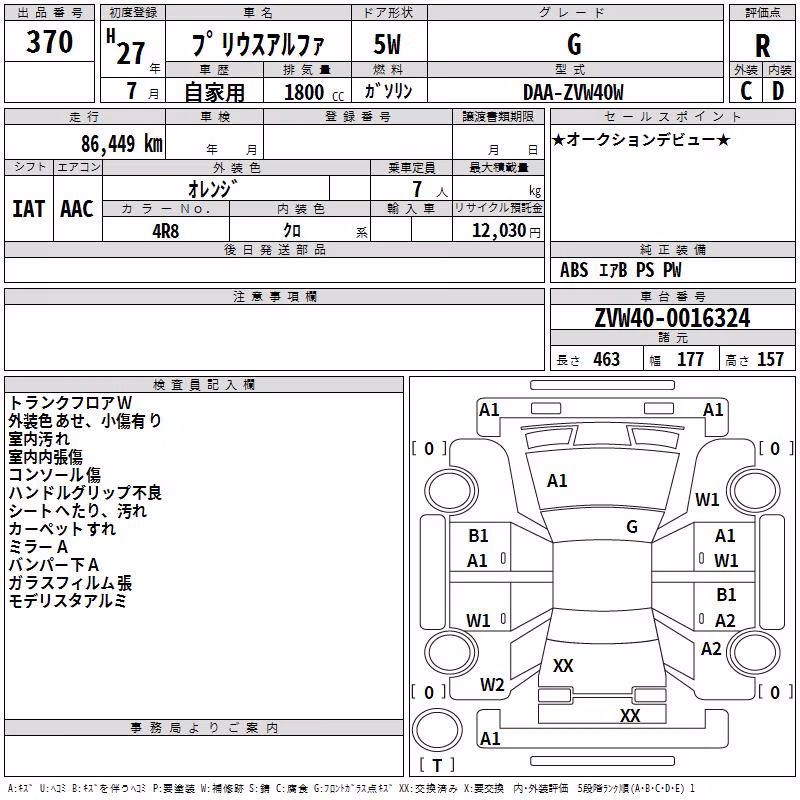 TOYOTA PRIUS ALPHA