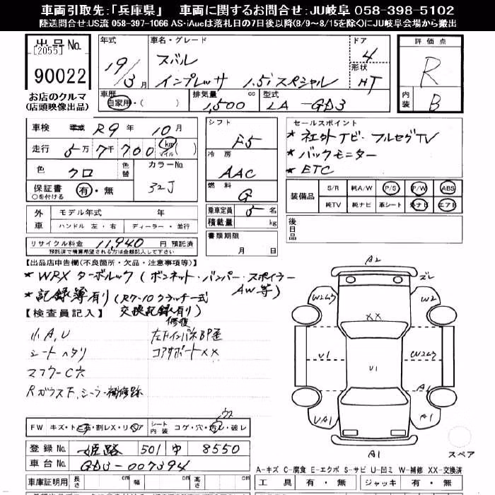 SUBARU IMPREZA