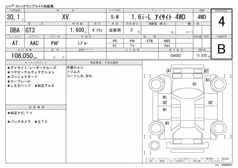 SUBARU XV