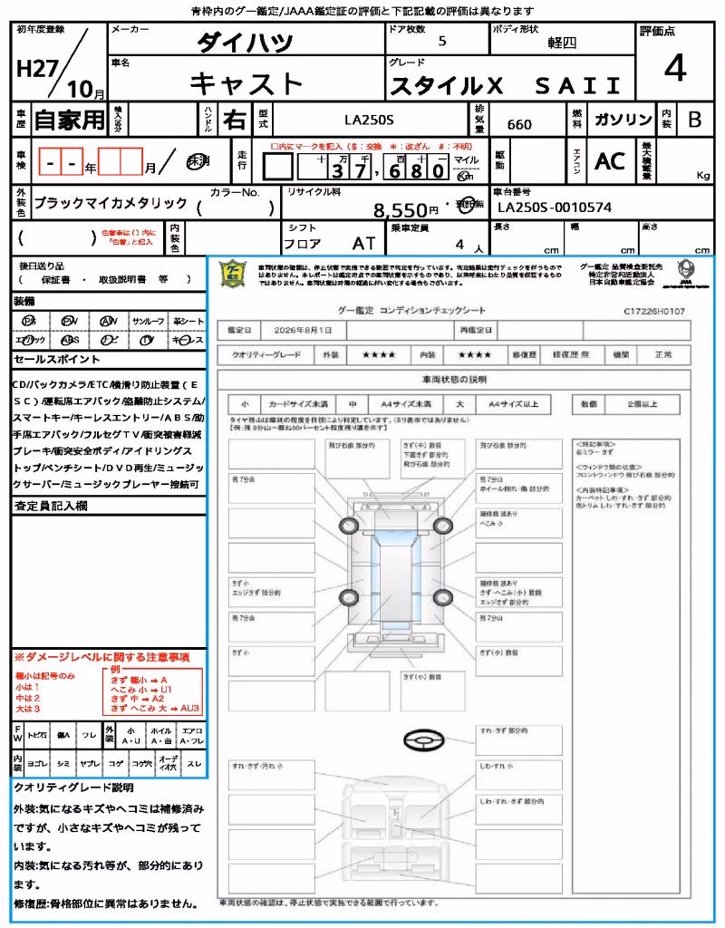 DAIHATSU CAST