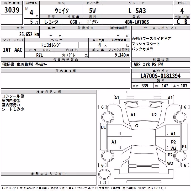 DAIHATSU WAKE