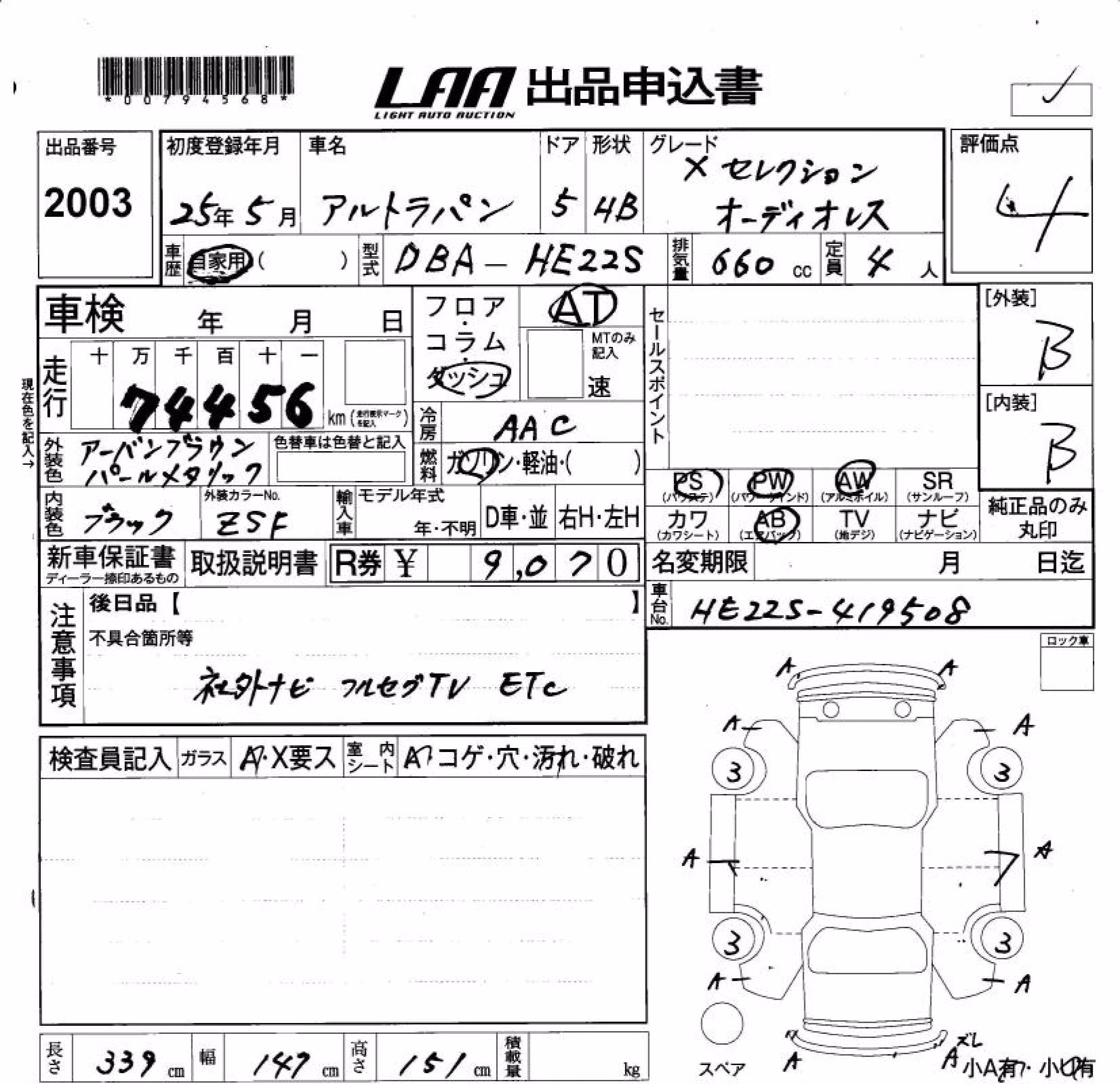 SUZUKI ALTO LAPIN