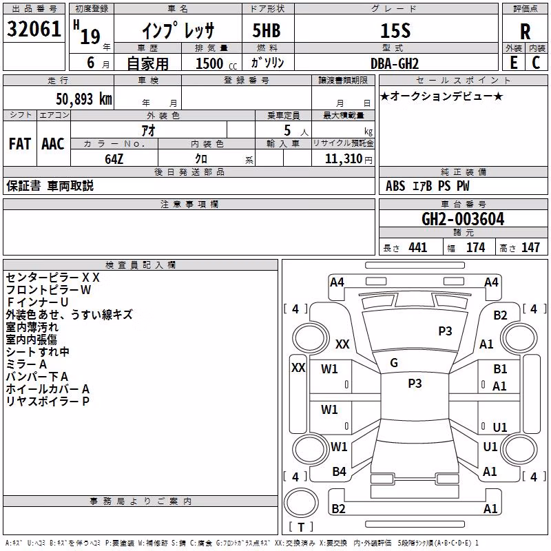 SUBARU IMPREZA