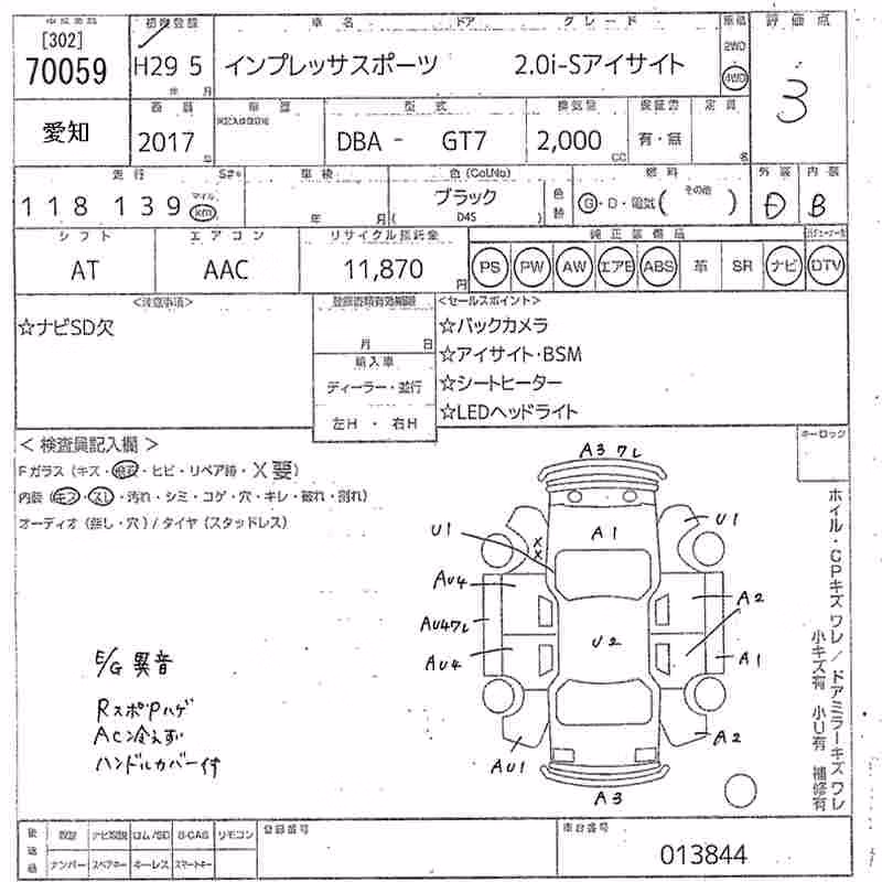 SUBARU XV