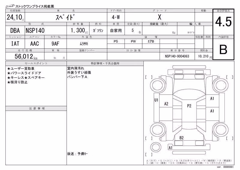 TOYOTA SPADE