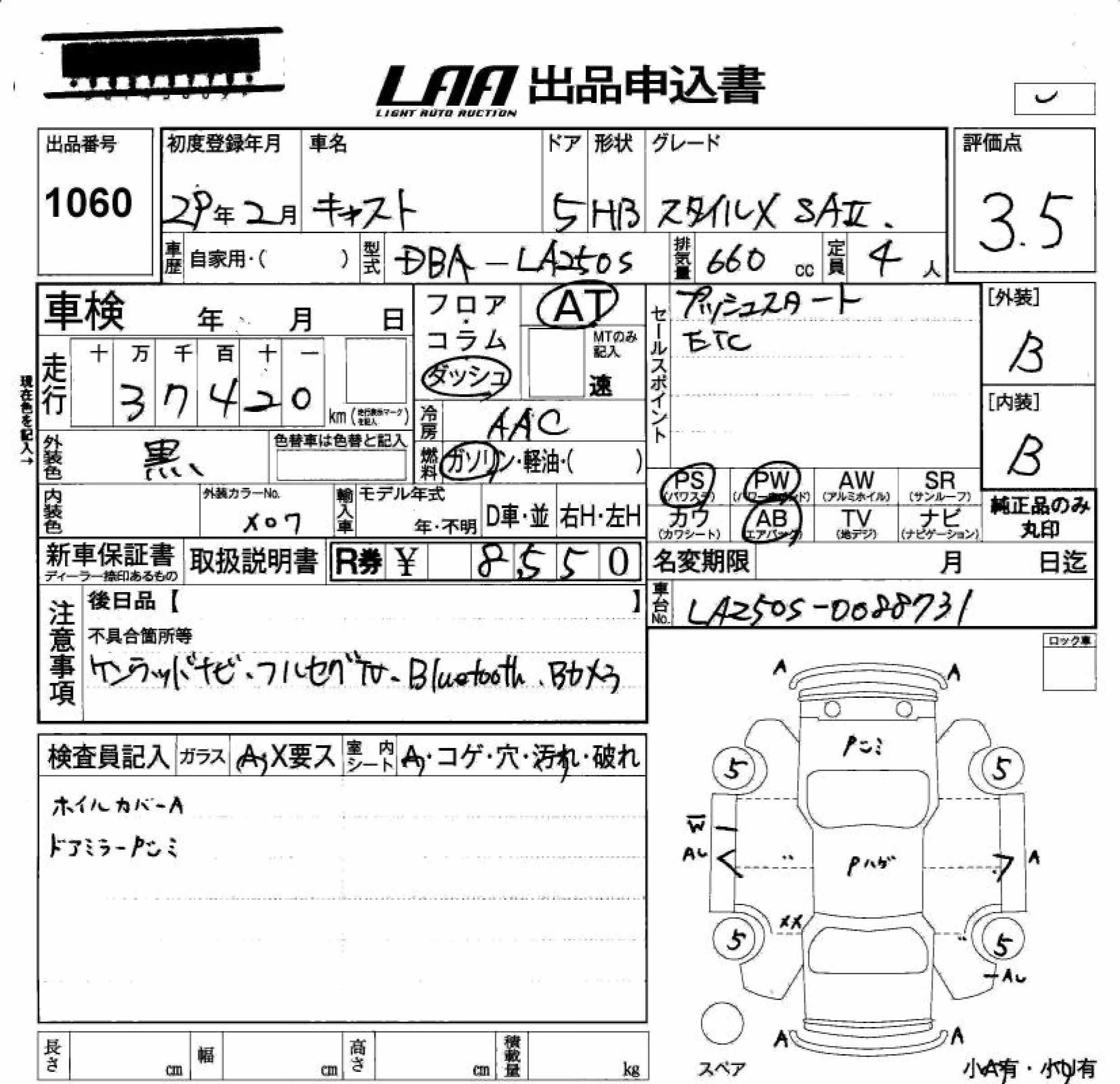 DAIHATSU CAST