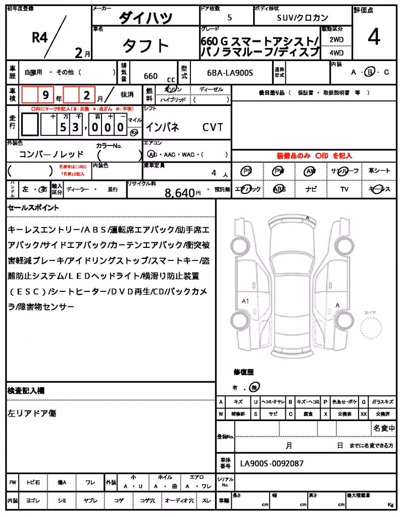 DAIHATSU TAFT