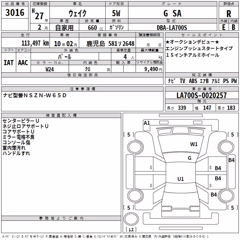 DAIHATSU WAKE
