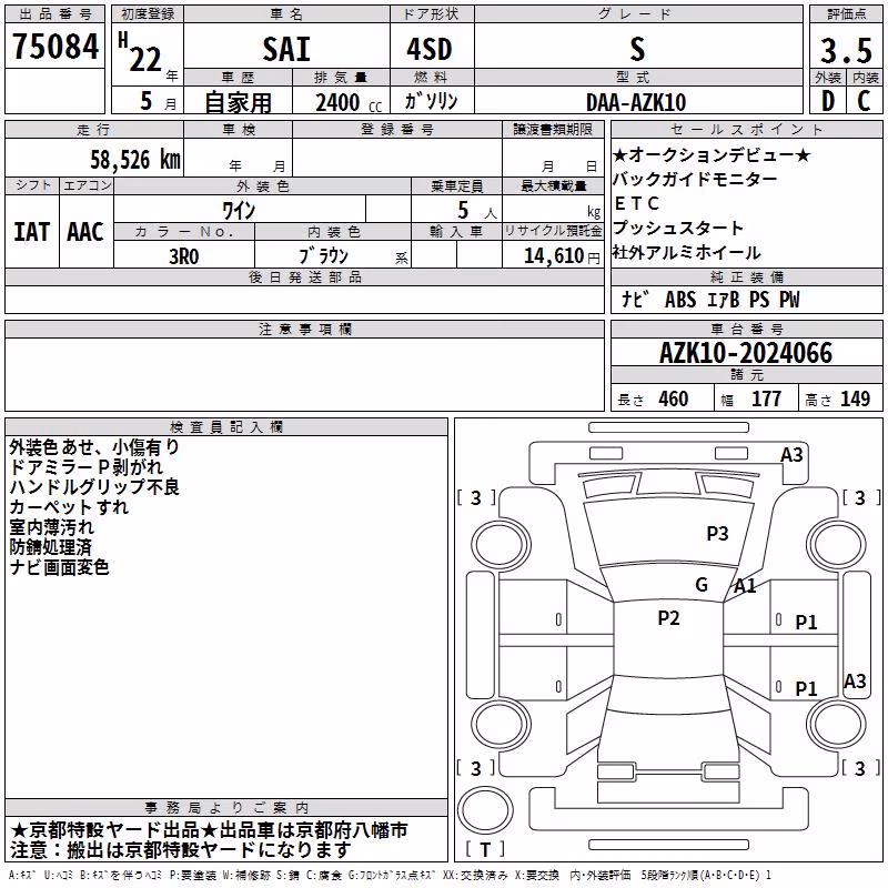 TOYOTA SAI