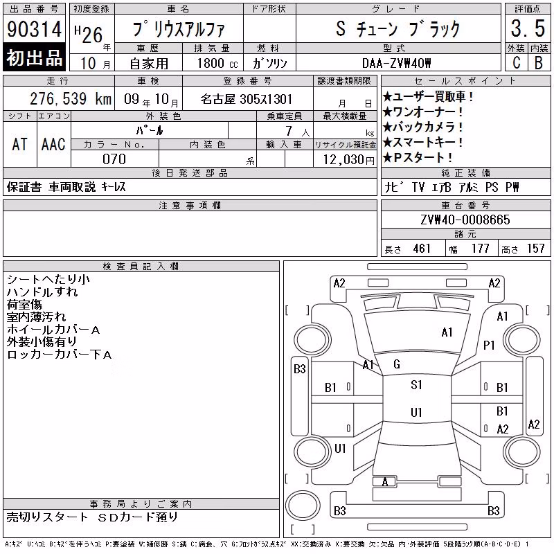 TOYOTA PRIUS ALPHA