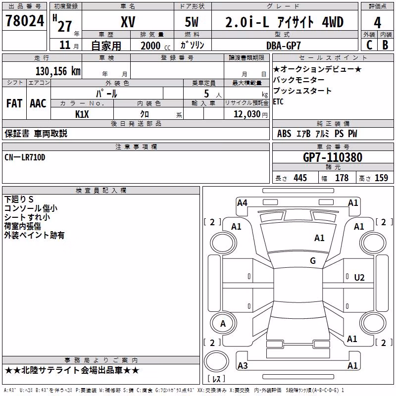 SUBARU XV