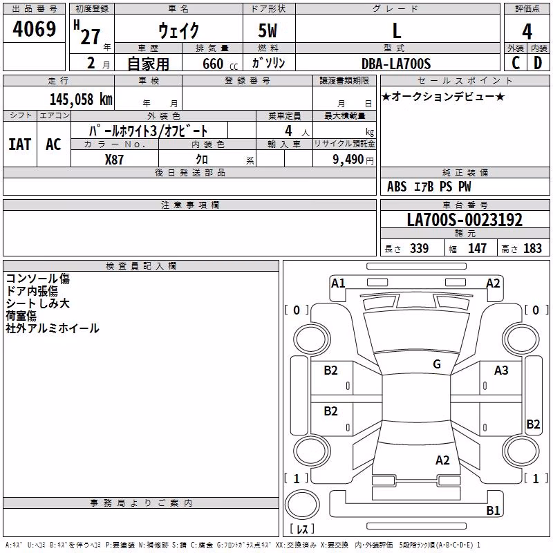 DAIHATSU WAKE