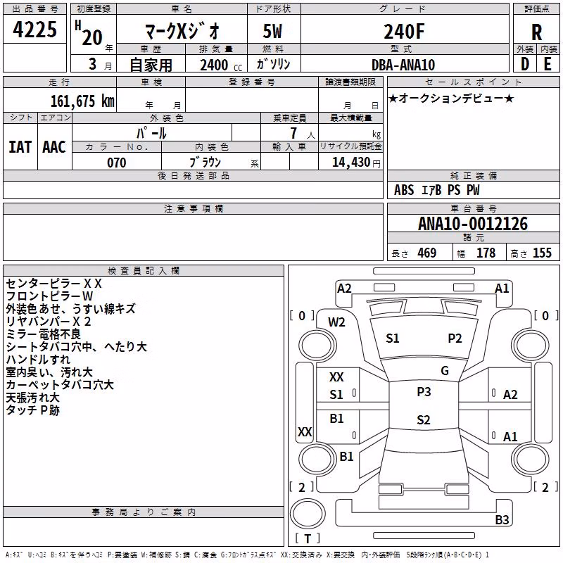 TOYOTA MARK X ZIO