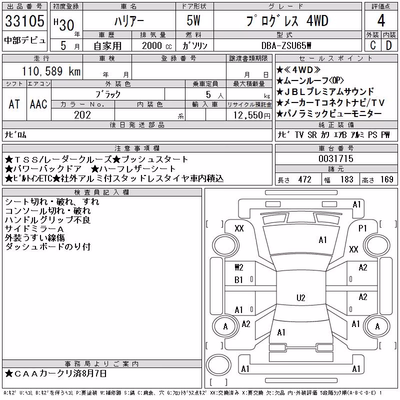 TOYOTA HARRIER