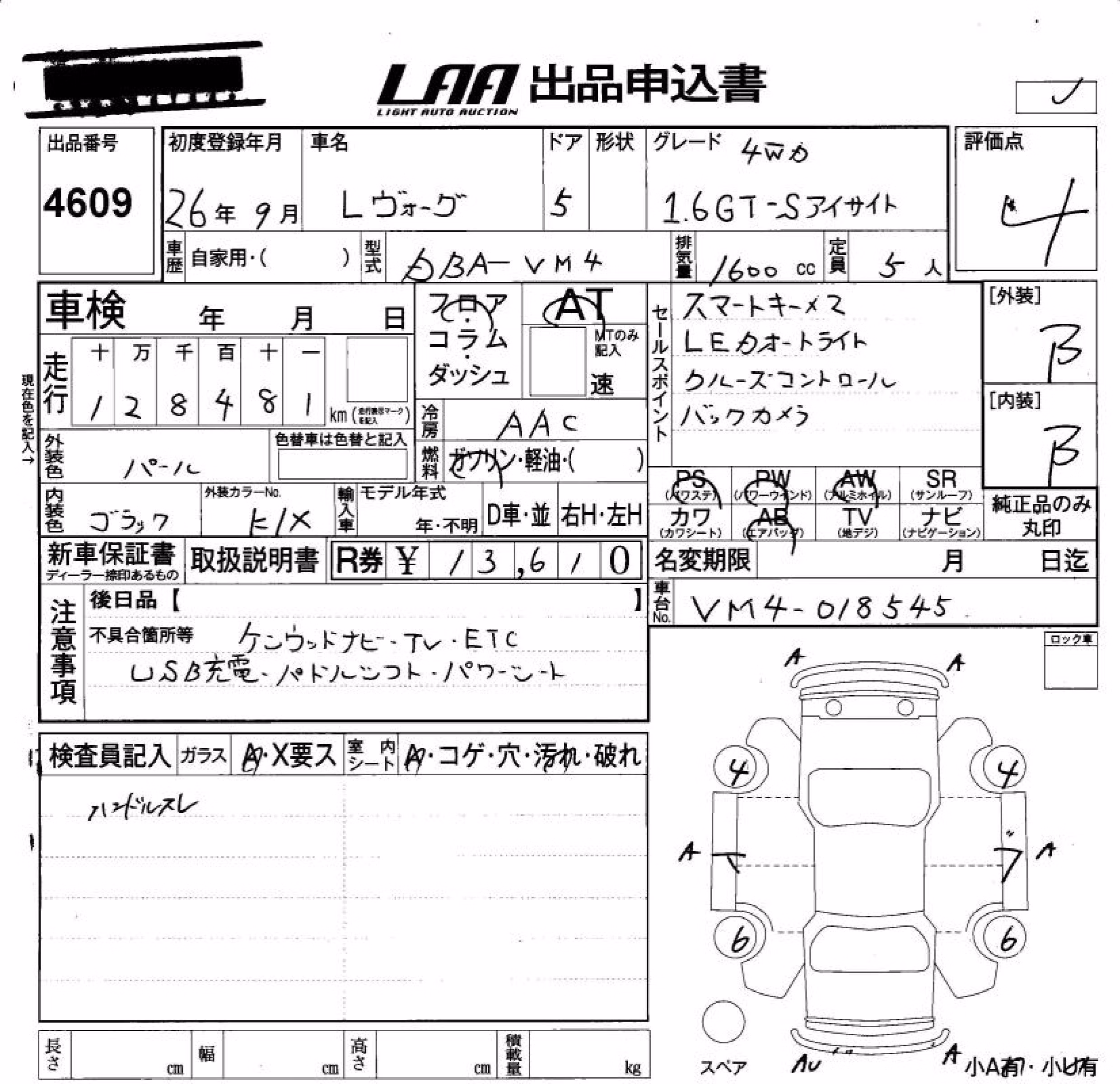 SUBARU LEVORG