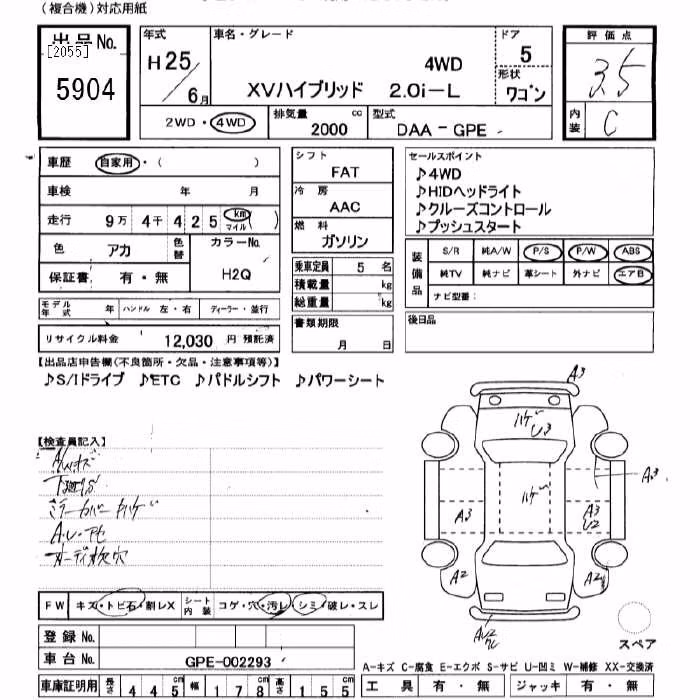 SUBARU XV