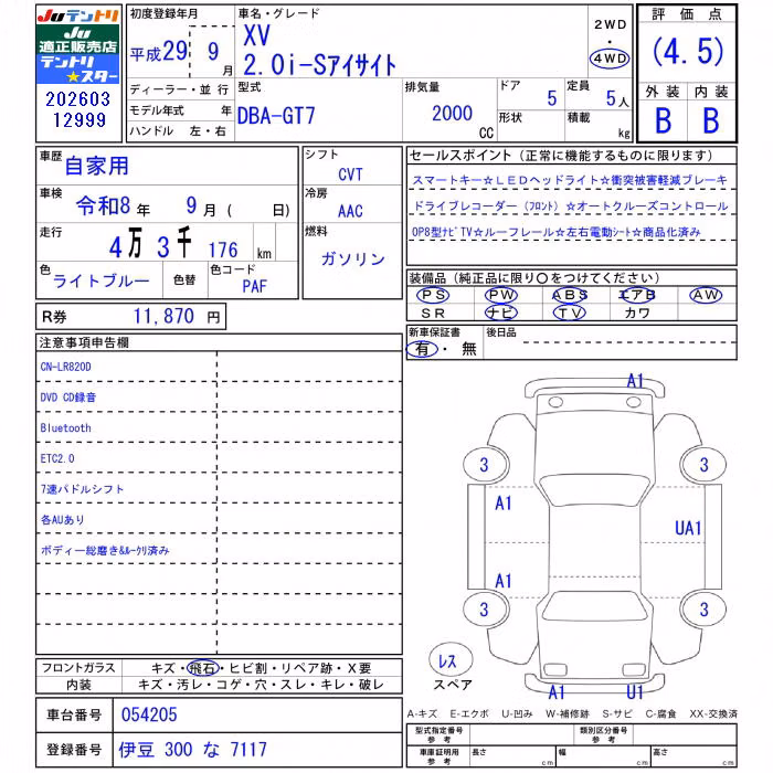 SUBARU XV
