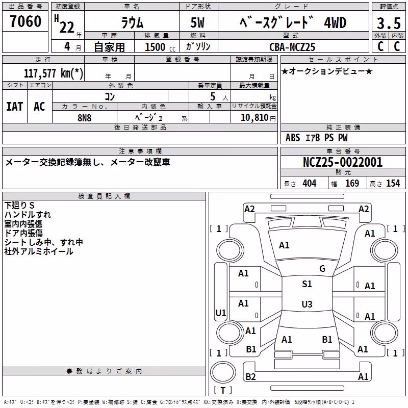 TOYOTA RAUM