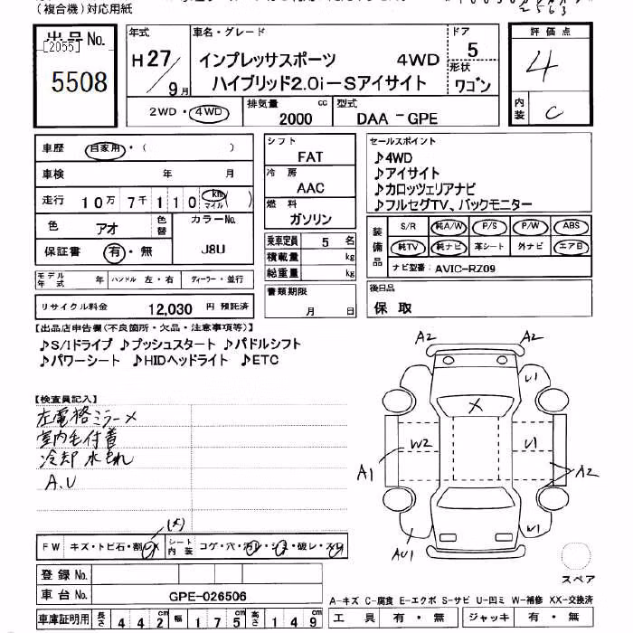 SUBARU XV
