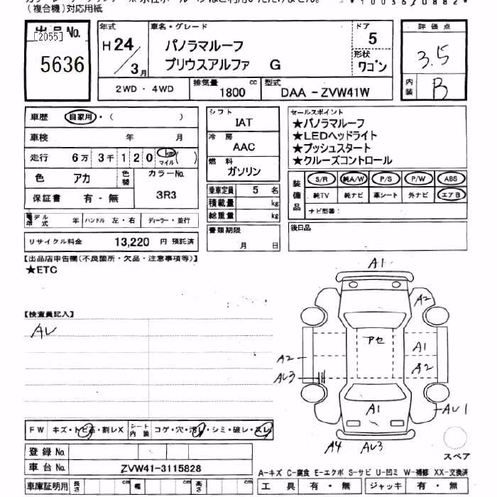 TOYOTA PRIUS ALPHA