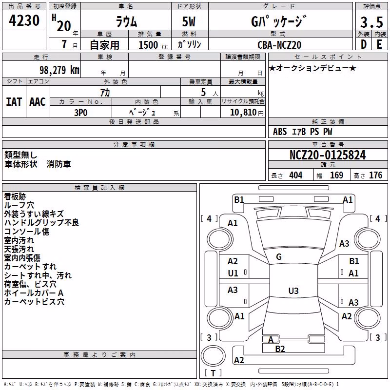 TOYOTA RAUM