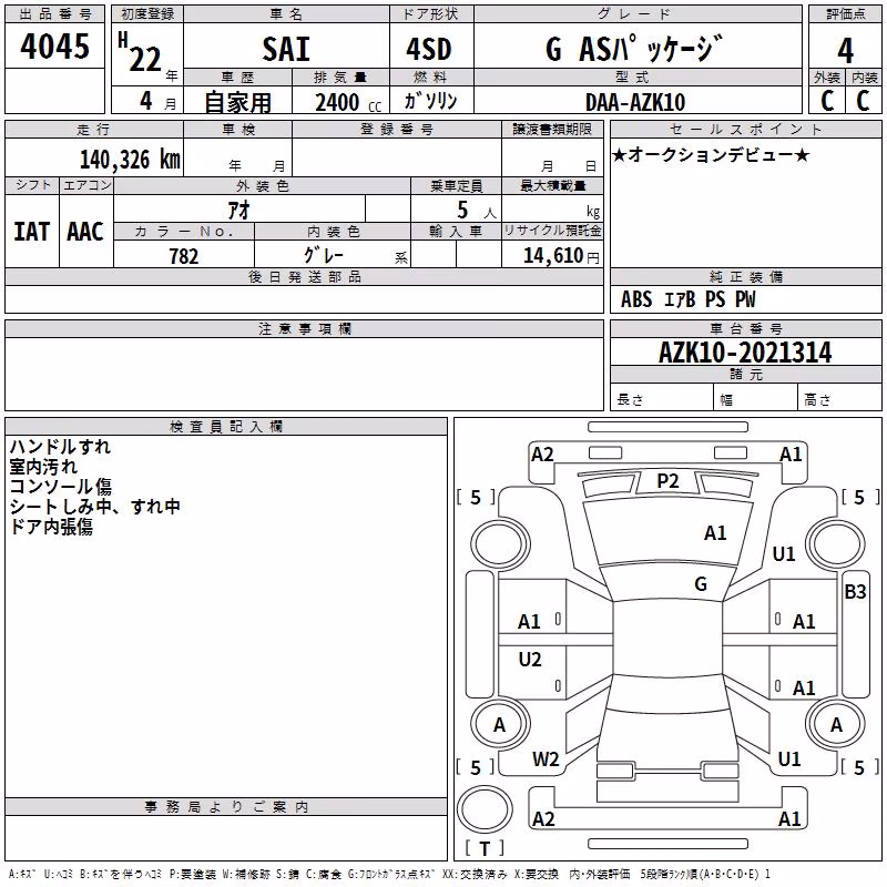 TOYOTA SAI