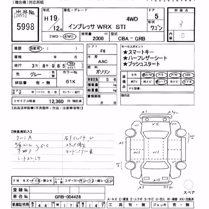 SUBARU IMPREZA WRX STI