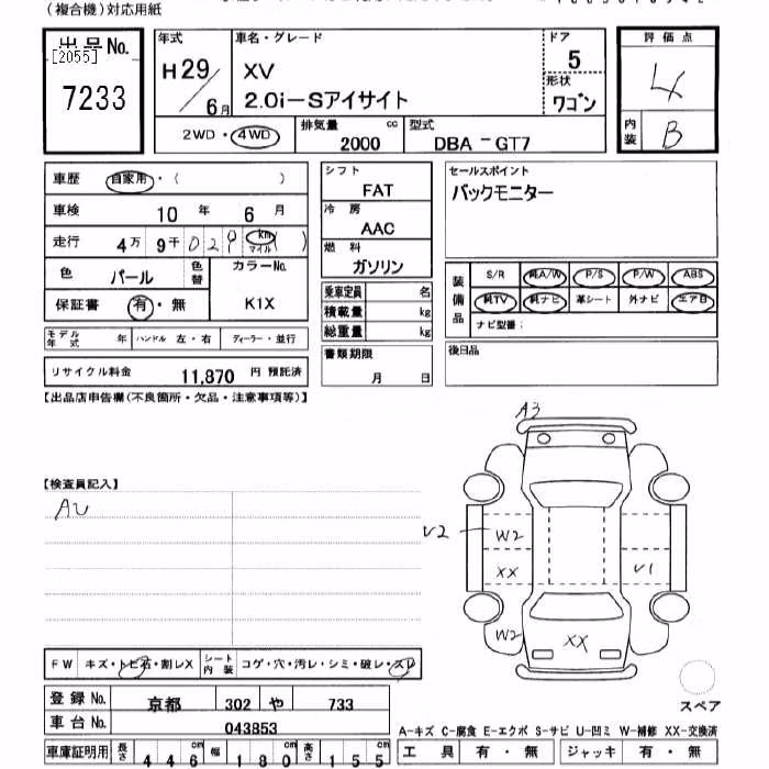 SUBARU XV