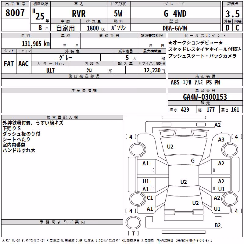 MITSUBISHI RVR