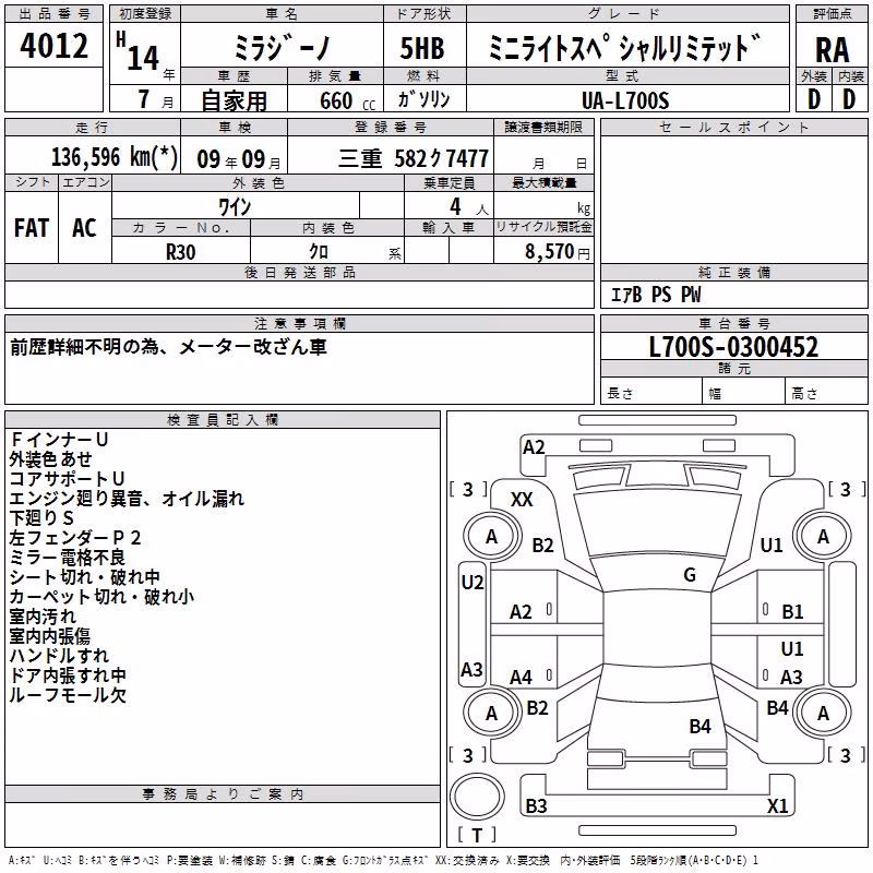 DAIHATSU MIRA GINO