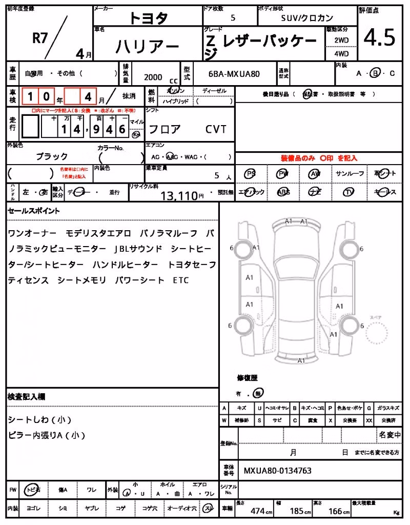TOYOTA HARRIER