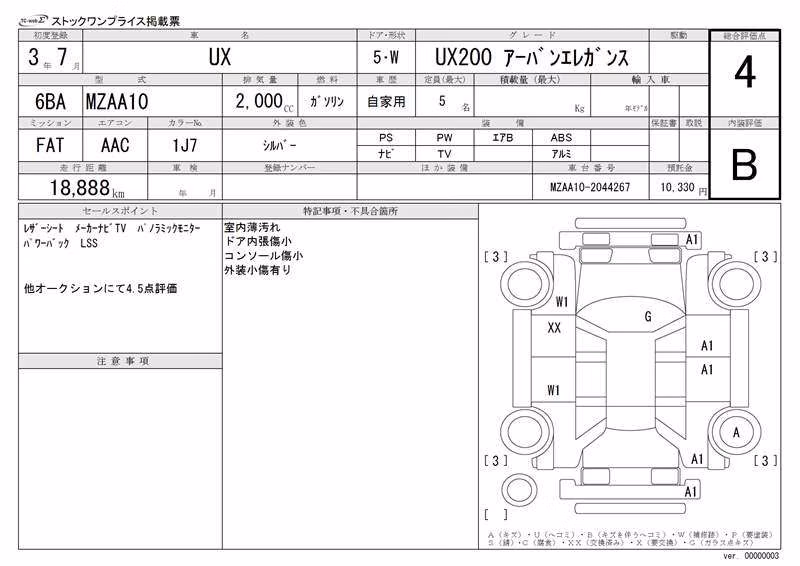 LEXUS UX200