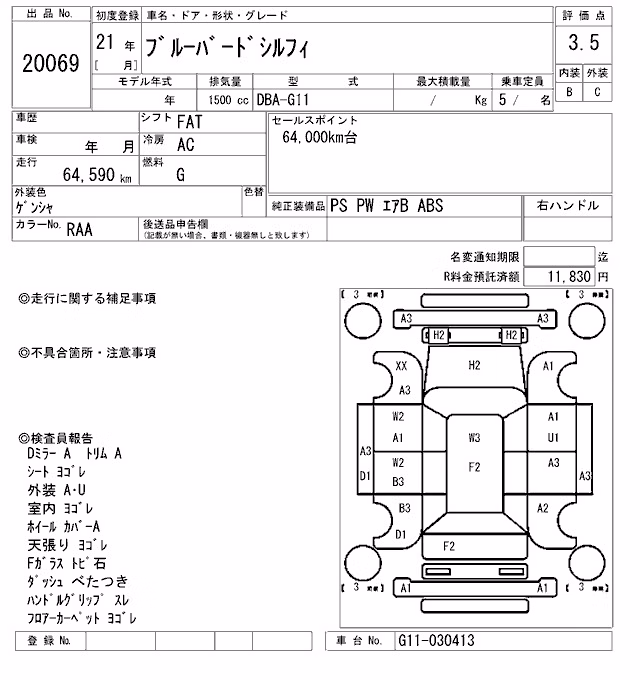 NISSAN BLUEBIRD SYLPHY