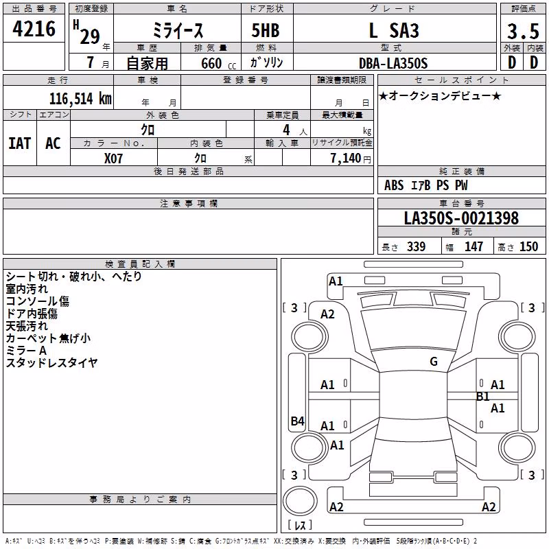 DAIHATSU MIRA E:S